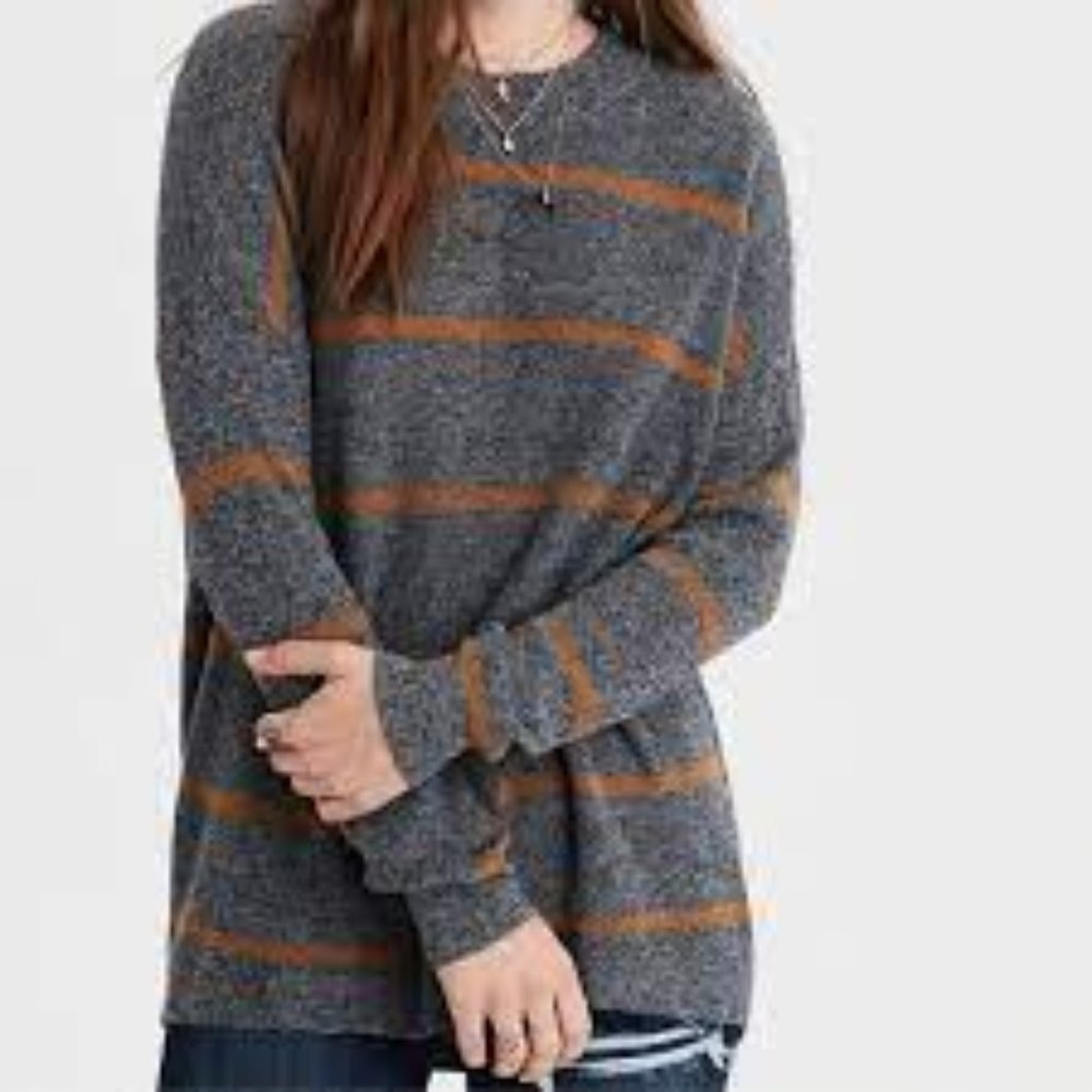 American Eagle AE Striped Jegging Pullover Sweater